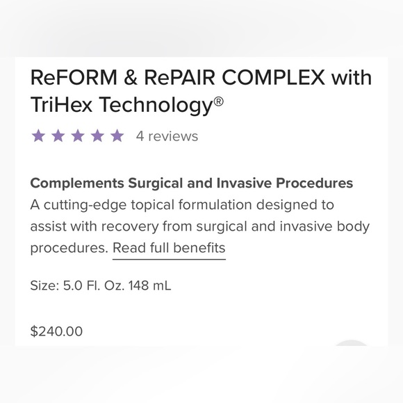 ALASTIN SKINCARE ReFORM & RePAIR COMPLEX WITH TriHex Technology —-NIB - Picture 7 of 9